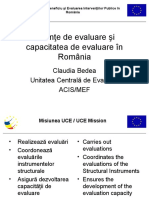Cerinte de Evaluare Si Capacitatea de Evaluare - Claudia Bedea