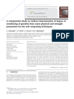 2015 - A Comparative Study On Indirect Determination of Degree of Weathering of Granites From Some Physical