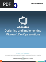 AZ-400T00 Designing and Implementing Microsoft DevOps Solutions