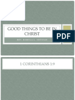 Good Things To Be in Christ.