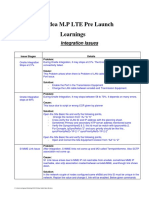 Learnings eNB Integration and RF Idea LTE Launch