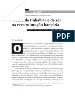 2004 - Modos de Trabalhar e de Ser Na Reestruturação Bancária