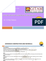 Presentation: Unit-2.2: Aar 406 Advanced Construction and Materials