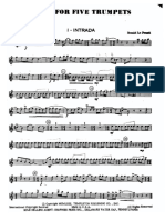 Roland Lo Presti Suite For Five Trumpets Parts