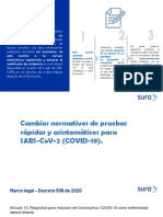 Cambios normativos de pruebas rápidas y de asintomáticos - Agosto 10