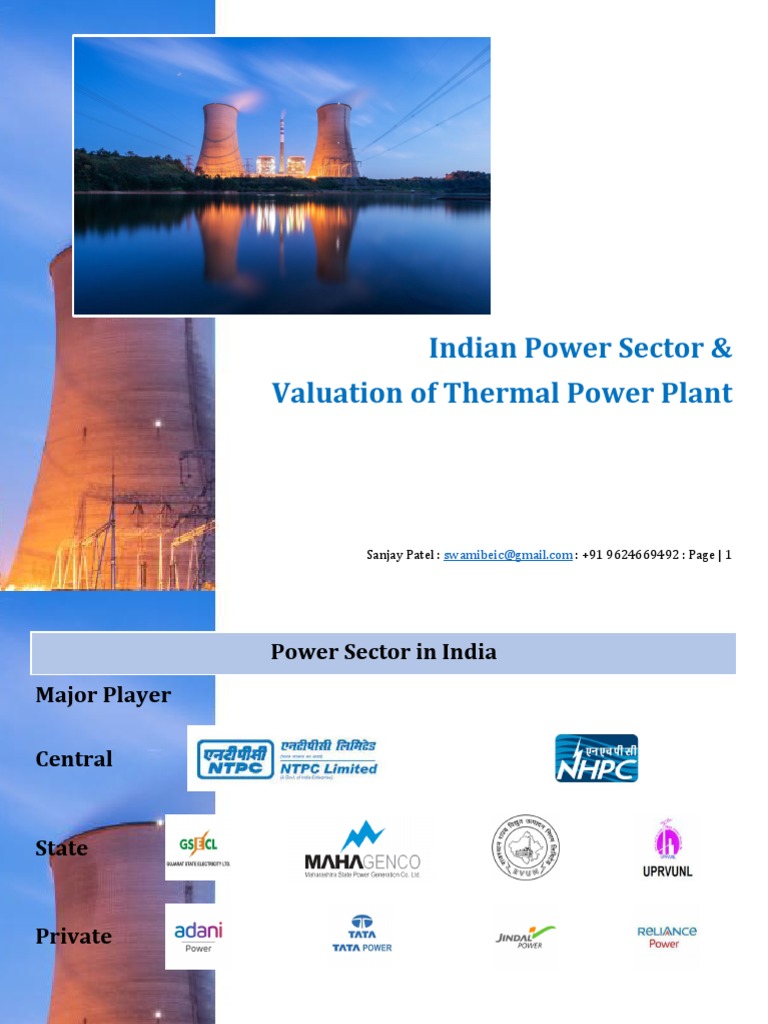 Valuation of Thermal Power Plant | PDF | Power Station | Nature