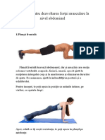 Exercitii Pentru Dezvoltarea Musculaturii Abdominale