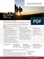 Intern/Associate Consultant (M/F/D), Life Science/Medtech/Biotech - Germany