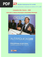 Eleições Autárquicas PS Covilhã 1977 - 2009