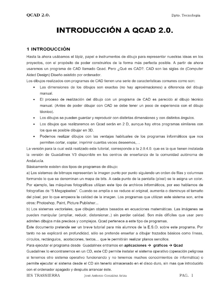 Introducción A Qcad PDF Descargar Libre PDF