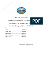 Bus Station Management System For Wolkite City