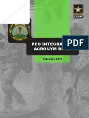 2011 02 24 Peo I Acronym Book United States Army Anti Aircraft