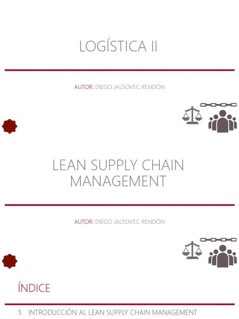 Gestión Lean en la Cadena de Suministro | PDF | Lean Manufacturing ...