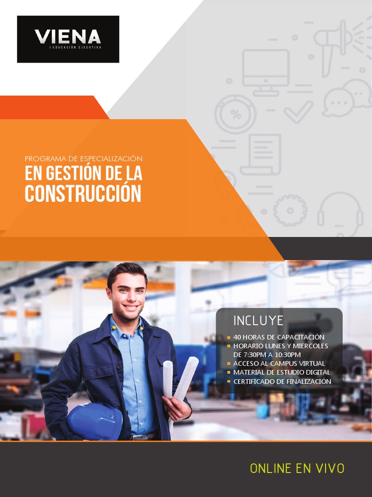 Brochure - Gestión de La Construcción | PDF | Gestión de proyectos | Diseño