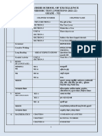 Vydehi School of Excellence: Periodic Test-2 Portions (2021-22) Grade - Vii