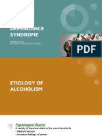 Alcohol Dependance Syndrome