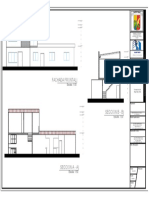 Fachada Frontal: Escala: 1:50