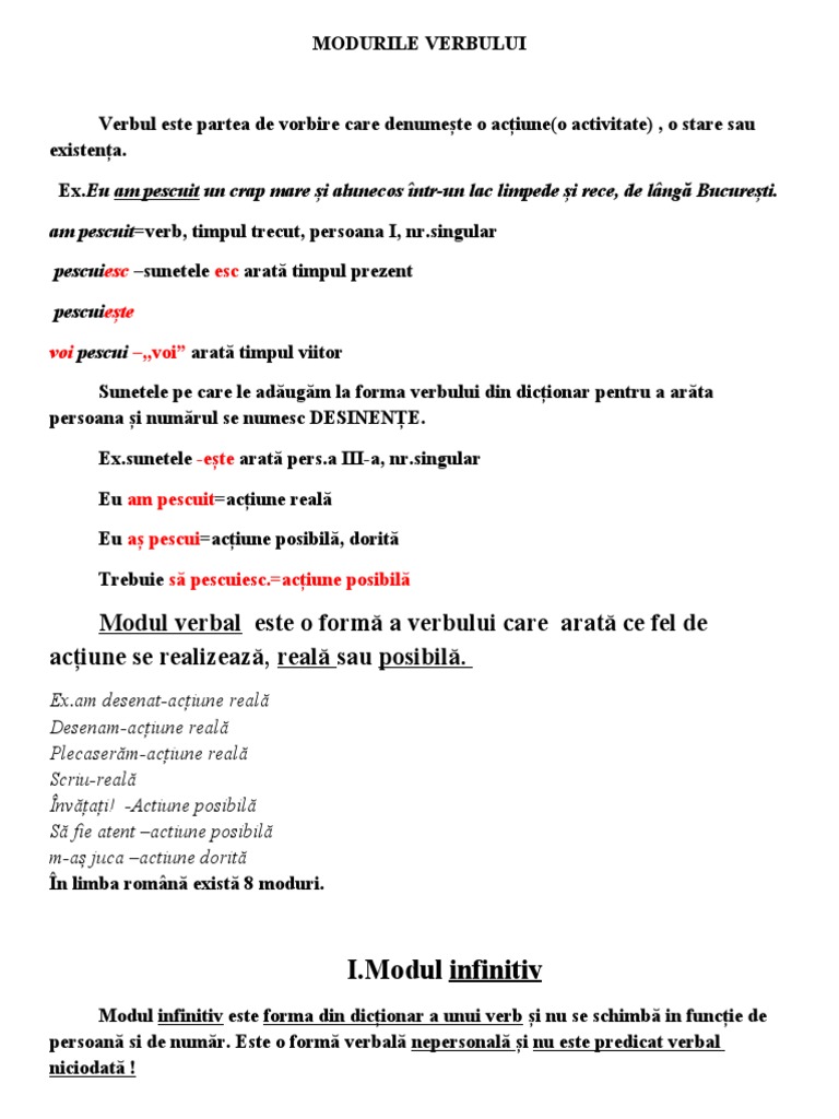 Verbul | PDF