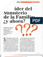 Sugerencias Para El Trabajo Del Depart Amen To Del Miisterio de La Familia