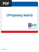 C# Programming: Hands-On: Course 419