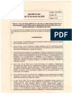 Decreto 007-2022 Propaganda Electoral