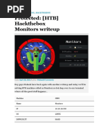 (HTB) Hackthebox Monitors Writeup