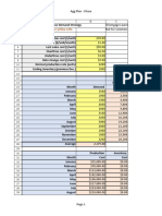 Enter The Data Only in The Yellow Cells.: Agg Plan - Chase