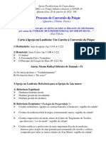 20.01.21 - O Processo de Conversão Da Psique