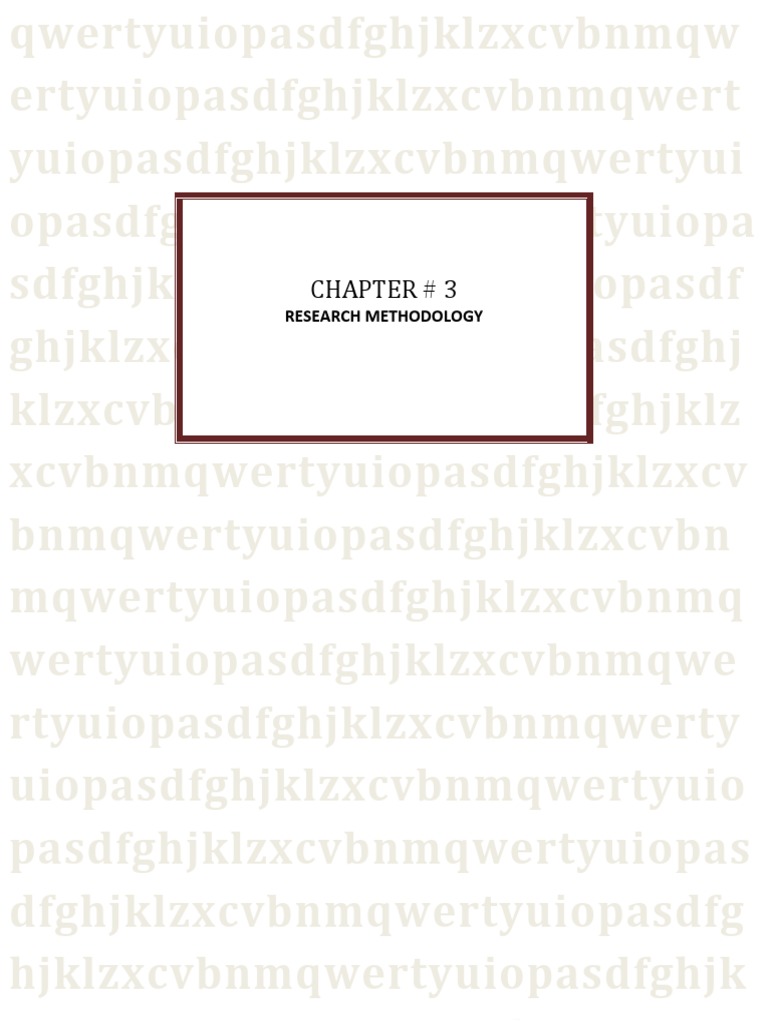 Chapter 3: Research Methodology Overview | PDF | Likert Scale | Methodology