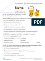 Grammar Review Prepositions