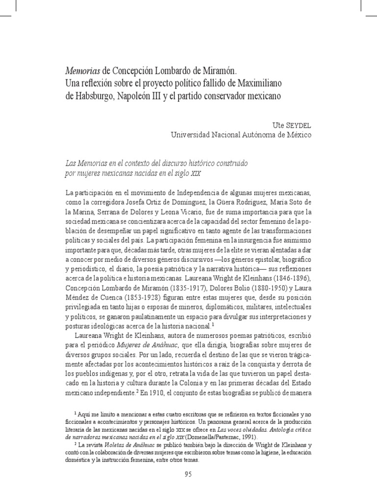 Memorias de Concha Lombardo D Miramon | PDF | México | Papa