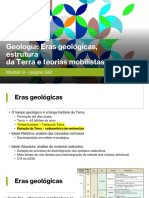 Eras geológicas, estrutura da Terra e teorias mobilistas