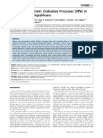 Red Brain, Blue Brain - Evaluative Processes Differ in Democrats and Republicans