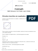 Círculos Inscritos en Cuadrados