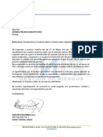 Carta Terminacion de Contrato