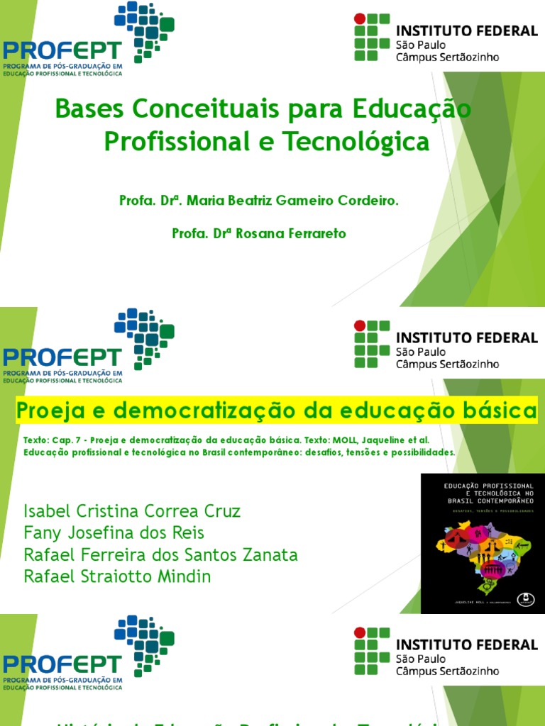Bases da Educação Profissional no Brasil | PDF | Desenvolvimento ...