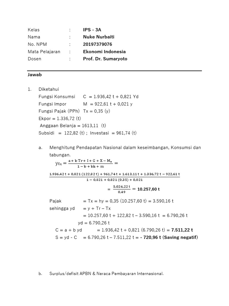Contoh Jawaban Uts | PDF
