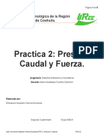 Práctica 2, Presión, Caudal y Fuerza