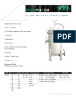 PFI DHXT Series Cartridge Filter Housing Data Sheet