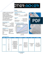 PFI SWC Water Maker String Wound Filter Cartridges Data Sheet
