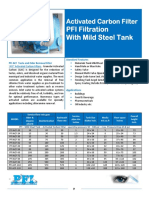 PFI Activated Carbon Filter With Mild Steel Tank