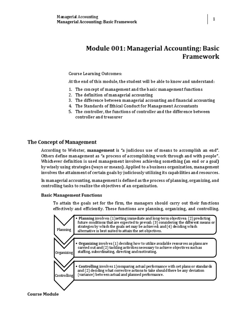 Managerial Accounting: Core Concepts | PDF | Management Accounting ...