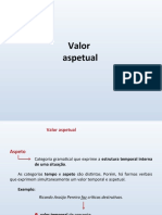 Valor aspetual: categorias gramaticais que expressam a estrutura temporal de uma situação