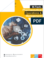 M.Tech. Pharmaceutical Management: Operations &