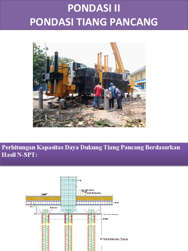 Materi Pondasi Ii Pondasi Tiang Pancang Pdf