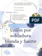 TRABAJO INTEGRADOR II - Unión Por Soldadura Blanda y Fuerte - GRUPO F