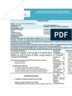 Informe Semanal Del 06 Al 10 de Septiembre Del 2021