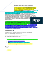 IELTS Reading Matching Features Example 1