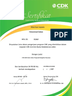 Sertifikat Prognostik Bangkitan Neonatus