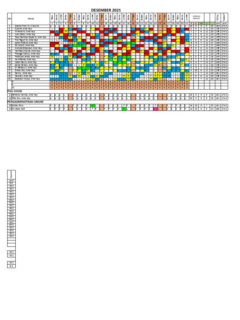 JADWAL Desember 2021 | PDF